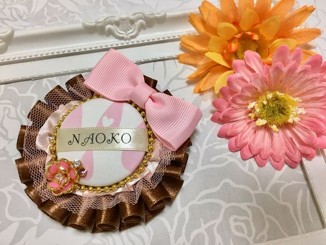 お名前ロゼット_ハワイアンリボンレイ・ハンドメイドのお教室マカナアロハ