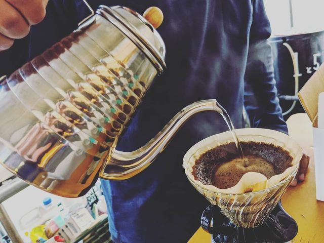 いちご狩りの後は淹れたてコーヒーがサービス!!_ドラゴンファーム