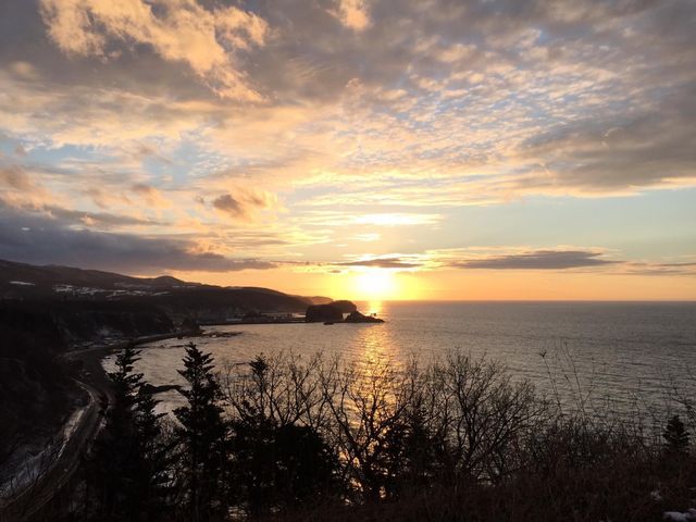 ウトロ プユニ岬の夕暮れ_知床 清里町ウエネウサルみどり