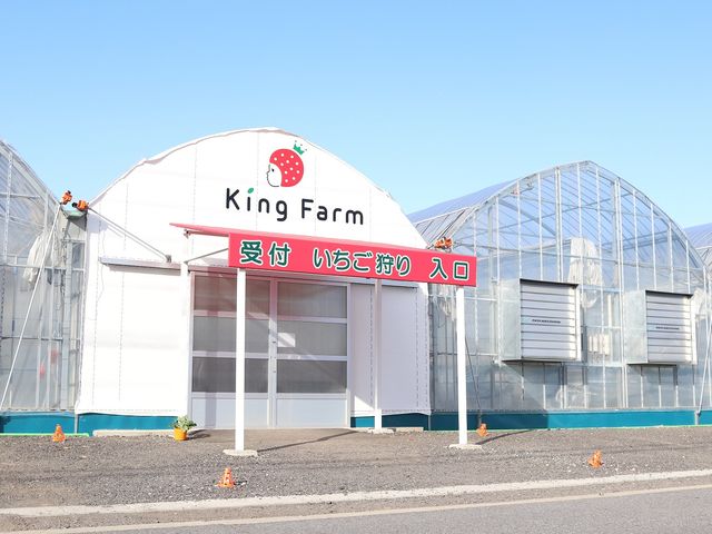 いちごのロゴが目印です♪_KING FARM