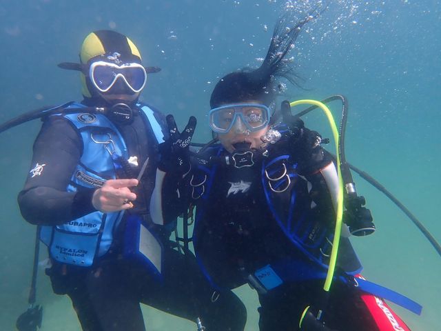 マンツーマン講習も
大歓迎!_scuba diving mahalo