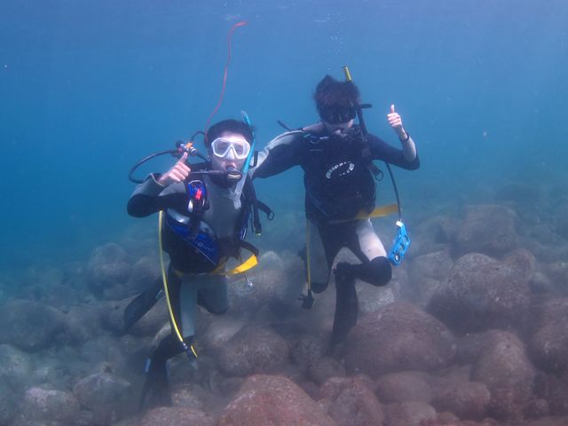 バディとステップアップコースを受講。無事にアドバンスダイバー誕生です。_DIVING SHOP SEVEN7