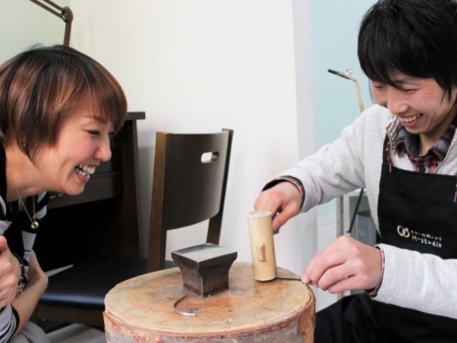 手作り鍛造コースのお客様_手作り指輪のお店M-studio