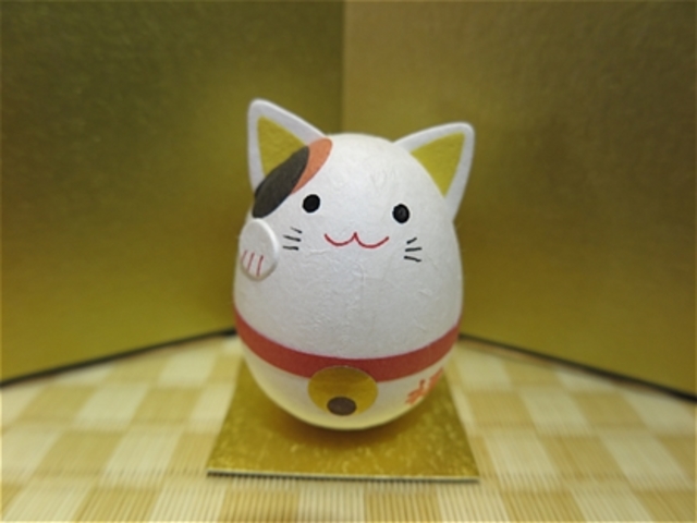 和紙ころころ招き猫 人気NO.1_美濃和紙雑貨体験ショップ石川紙業