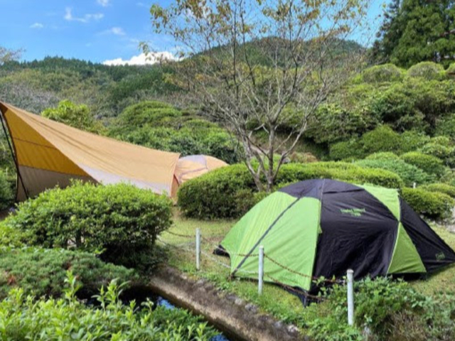 空中庭園キャンプ 貸出テント 水のサイト_うきは小塩の灯り 空中庭園キャンプ