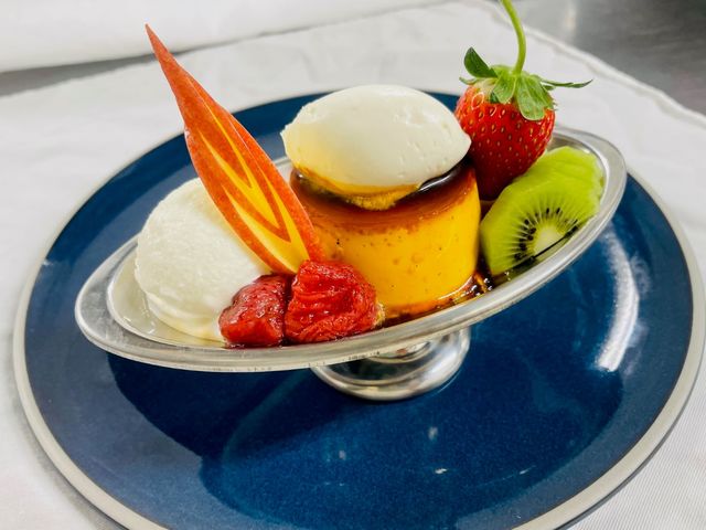 季節のプリンアラモード_JRフルーツパーク仙台あらはま