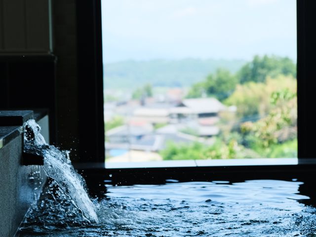 温泉からの景色です♪_シルクふれんどりぃ