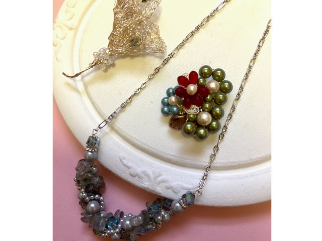 ワイヤーレースジュエリー新作_【楽習フォーラム登録校】Beads Studio アミ