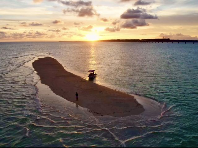 密かに人気を集めてるサンセットゆにの浜上陸!_宮古島ユニの浜ツアー(ボートで行く)