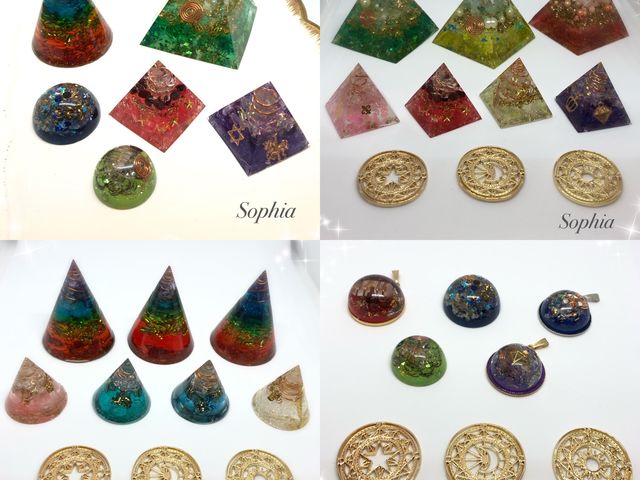 オルゴナイト作り
_レジン&グルーデコアクセサリーSophia