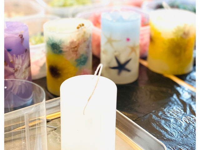 ボタニカルキャンドル作り_703candle