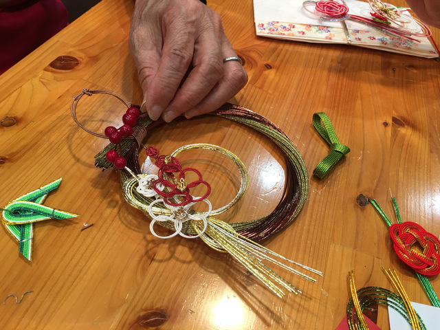 クリスマスorお正月用のリースが作れます。_水引工房merrymaker