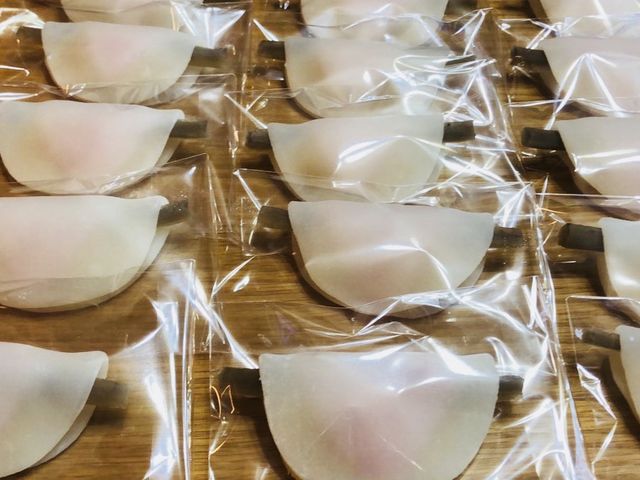 花びら餅_一期庵 和菓子教室