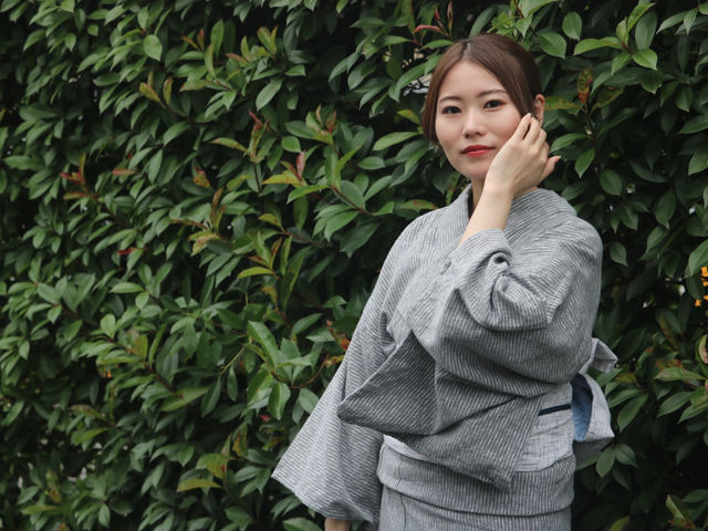 大人カジュアルな浴衣_レンタル たゆたふ
