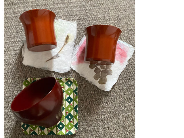 最後に山中漆器で薬草茶をお出ししています。ゆったりとした癒しの時間をお過ごし下さいませ。_温活・町家サロンRikka
