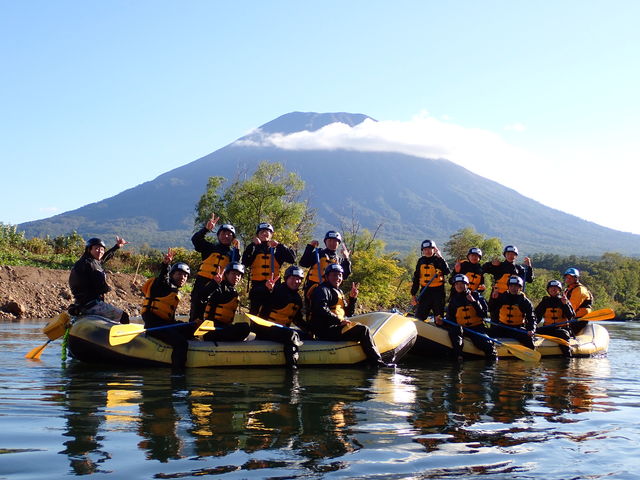 川から見る羊蹄山が美しい_ネイチャーライン
