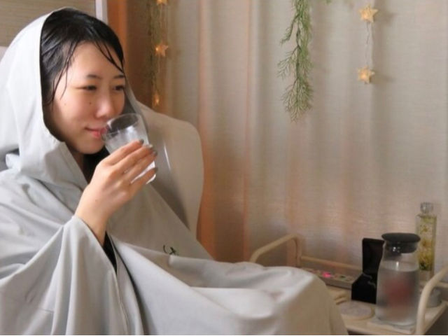 出来立てミネラル水素水飲み放題!特許所得のミネラル水素水を飲みながらリラックスして入ります。_YOSA PARK TIME(タイム)天満駅前店