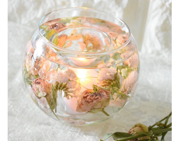 Herbarium fleur rose