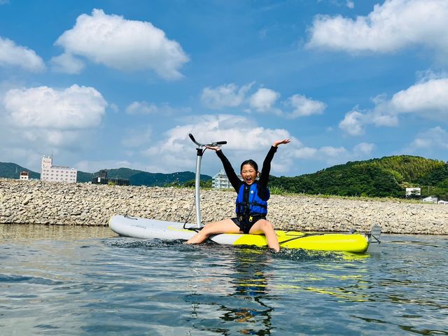 1人で乗るのがオススメです。_四万十川でサップとカヌー Shimanto Green