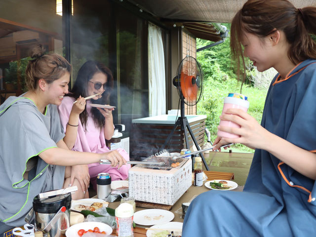 BBQエリア_古民家サウナ さえずり