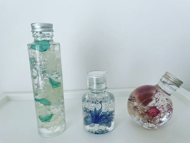 MサイズとSサイズのハーバリウム_Truth Hope Ocean