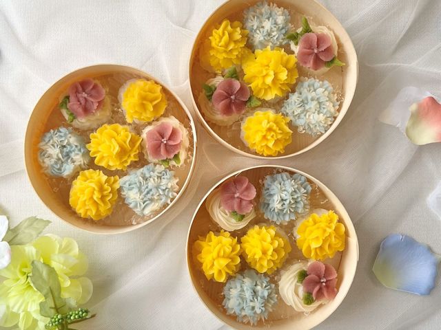 お花のお団子ボックスイメージ_お花絞り HANASAIKA