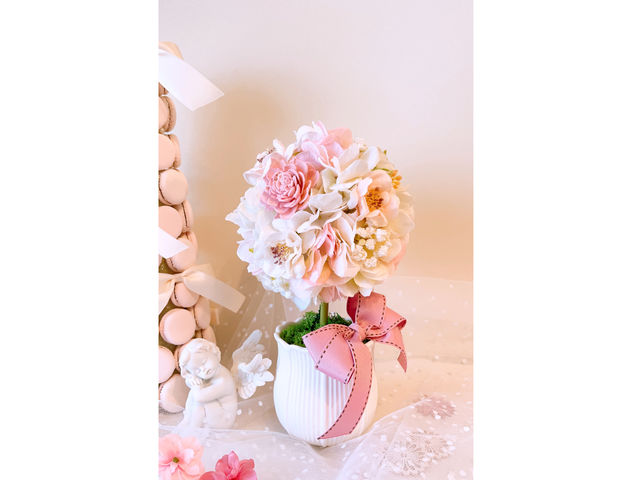 【栃木県】【足利市】【女性に人気】【くすみpink】【アーティフィシャル】【フラワーアレンジメント】_マキフラワーズ