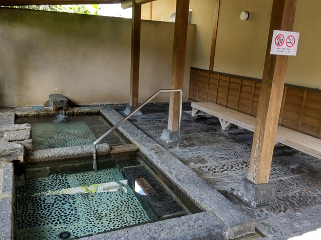 露天風呂からの景色は最高です_道の駅 子守唄の里五木