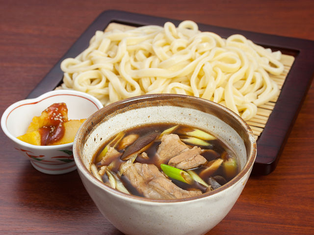 いのぶたつけ汁ザルうどん_浜平温泉しおじの湯