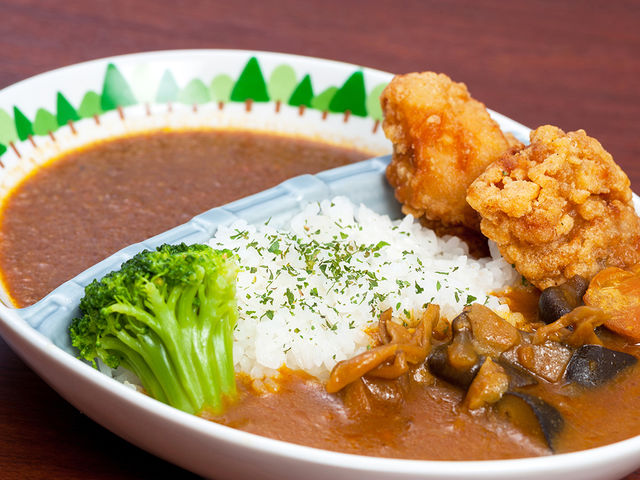 上野ダムカレー_浜平温泉しおじの湯