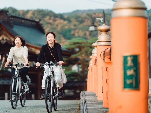 飛騨古川でレンタサイクルの写真1