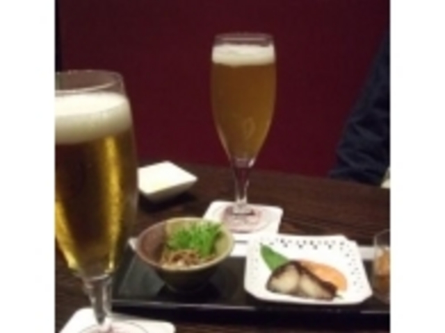 地ビールと前菜です☆_レモングラス