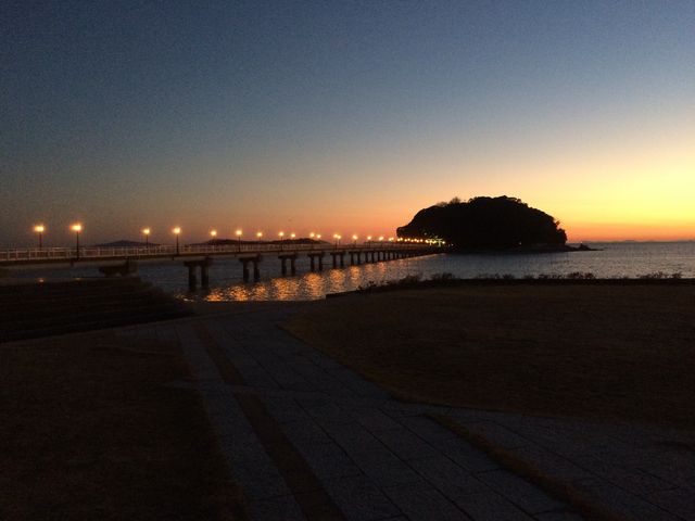 竹島と夕暮れ_竹島