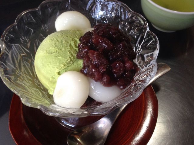 抹茶アイス白玉あずき_茶屋三番町
