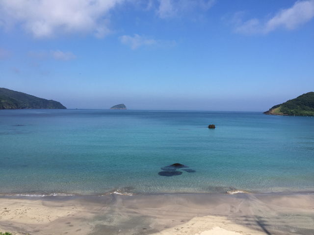 真ん中の砂浜 8:41_根獅子の浜