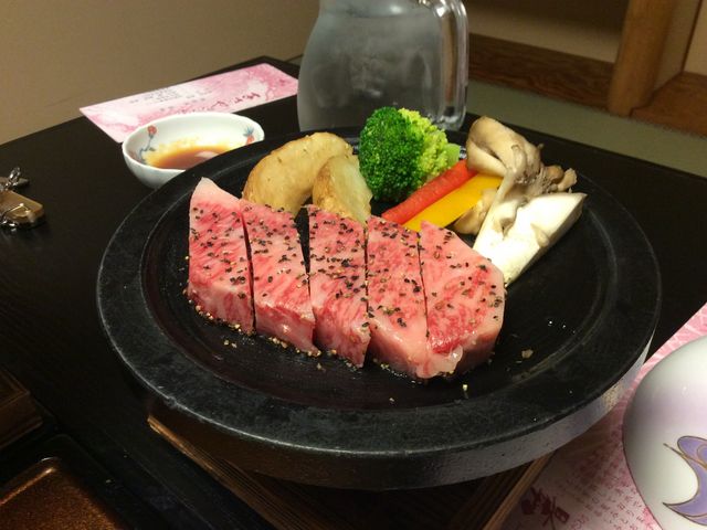 特別注文のステーキ_鬼怒川温泉 あさや