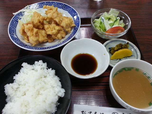 とり天定食_まるい食堂