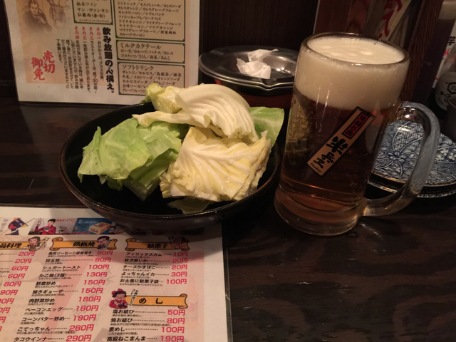 お通しはキャベチ_半兵ヱ 盛岡大通り店