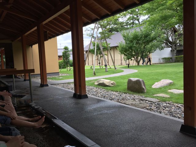 足湯場から見た庭園
_旧堀切邸