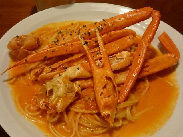 蟹のトマトクリームパスタ
_ティンバーライン