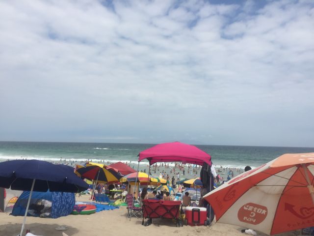 伊豆 白浜★お盆期間お昼頃。_白浜大浜・中央海水浴場