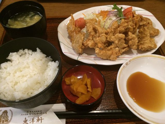 とり天定食 1,350円_東洋軒