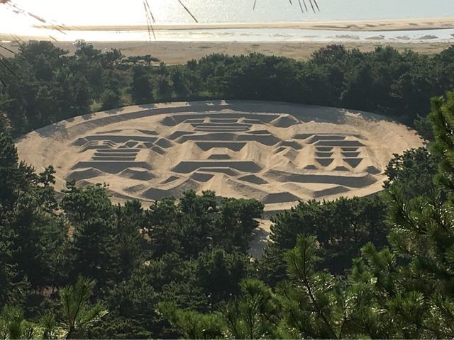 銭形砂絵「寛永通宝」