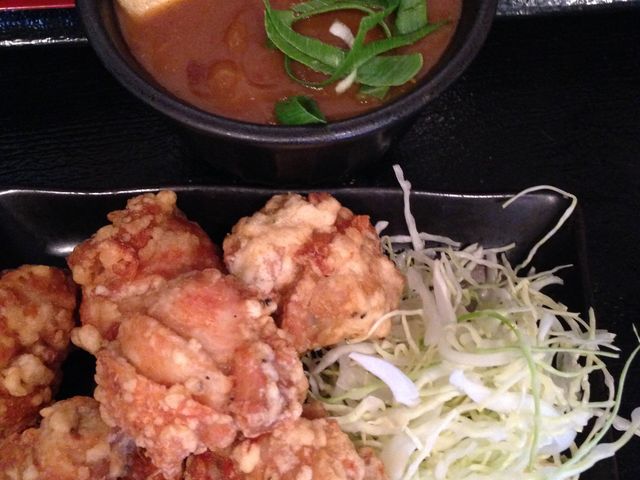 定食の唐揚げ_重信うどん