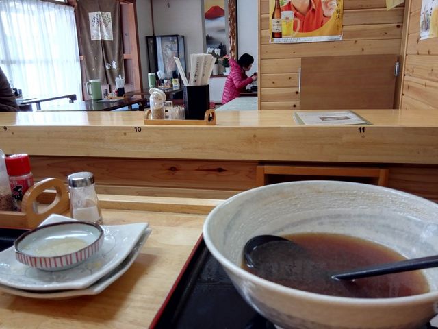 もう満腹です。_手打ちうどん 永井
