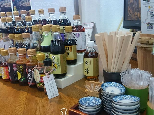 試飲〓利き醤油出来ます〓是非一度試してください、運が良ければ、試食有りました(^^)b_川中醤油 醤の館