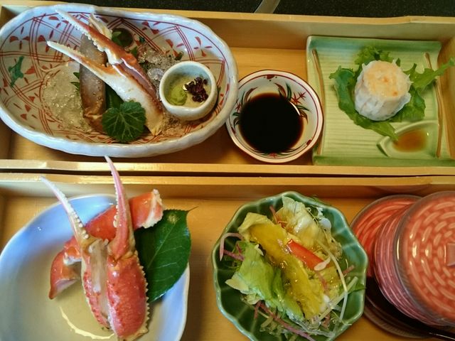 カニのお刺身が、美味しいです_かに料理 松戸甲羅本店