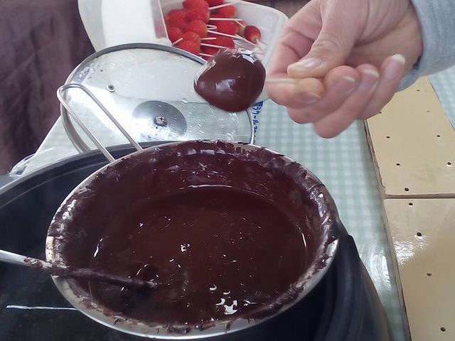 チョコいちごの完成です_お陽様農園