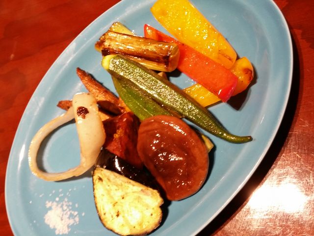 グリル野菜です。シンプルに、塩でいただきました。_Alioli Cucina アミュプラザ鹿児島