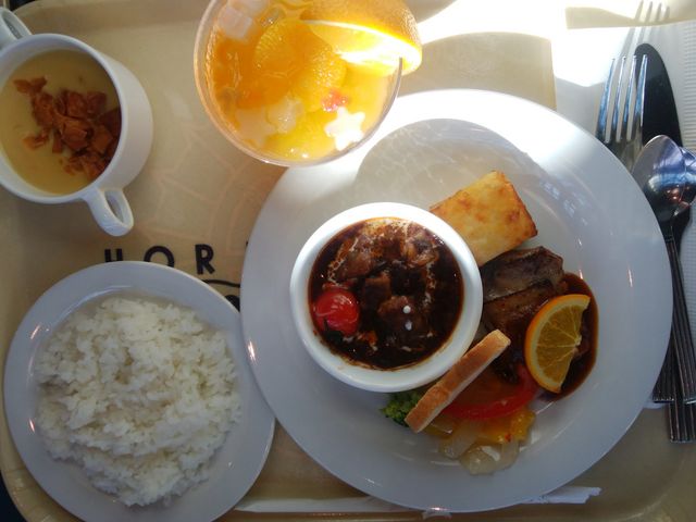 ビーフシチューとチキングリルのセット。美味しかったです。_ホライズンベイ・レストラン